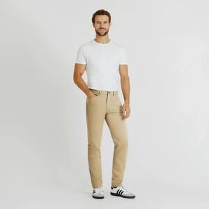 Spoke Fives Taper Classic Build C Smart-Casual Cotton Khaki Chinos Size 37